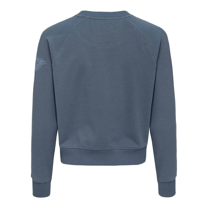 Women's OKC Thunder Sportiqe Ashlyn Luka Crewneck in Blue - Back View