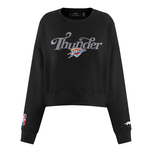 Women's OKC Thunder Pro Standard Showtime Sequin Crewneck