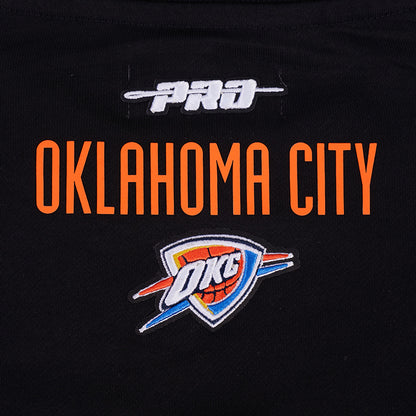 Women's OKC Thunder Pro Standard Showtime Sequin Crewneck - Back View
