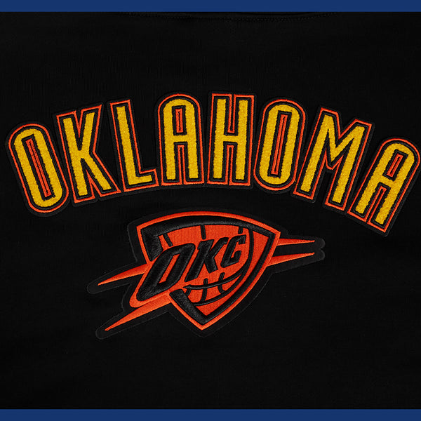 LADIES 2024-25 OKLAHOMA CITY THUNDER CITY EDITION CROPPED HOODED SWEATSHIRT