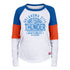 Ladies Oklahoma City Thunder New Era Division Long Sleeve T-Shirt - Front View