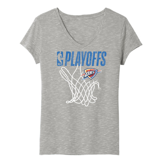 Ladies Oklahoma City Thunder 2024 Playoffs Net T-Shirt
