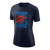 Ladies Oklahoma City Thunder Nike Repeating Thunder T-Shirt