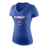 Ladies Oklahoma City Thunder Nike Inside Court T-Shirt In Blue - Front View