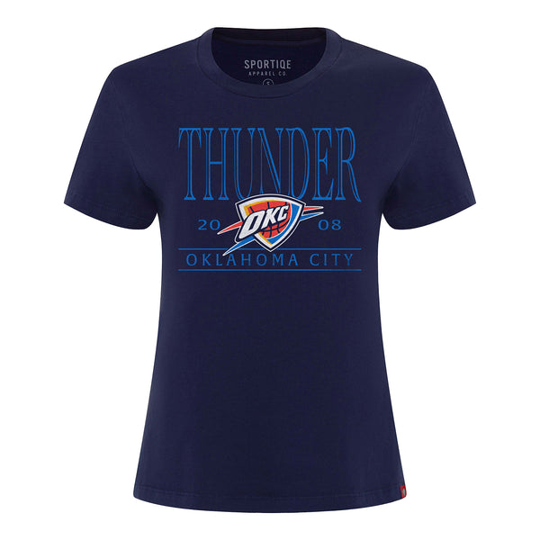 LADIES OKLAHOMA CITY THUNDER SPORTIQE ARCADIA LA SALLE T-SHIRT - Front View