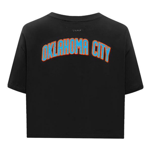 Ladies Oklahoma City Thunder Pro Standard Classic Boxy T-Shirt - Back View