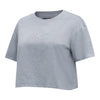Ladies Oklahoma City Thunder Pro Standard Reverse French Terry Boxed T-Shirt in Grey - Front Angled View