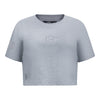 Ladies Oklahoma City Thunder Pro Standard Reverse French Terry Boxed T-Shirt in Grey - Front View