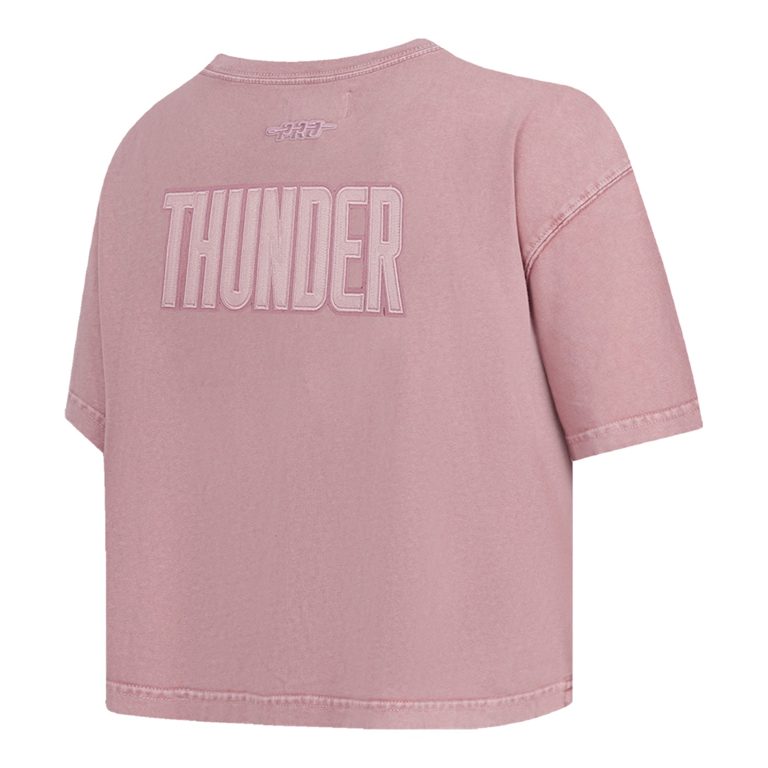 Ladies Oklahoma City Thunder Enzyme Washed T-Shirt in Pink - Back Right View
