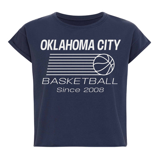 Ladies Oklahoma City Thunder Sportiqe Alana Noma T-Shirt in Blue - Front View