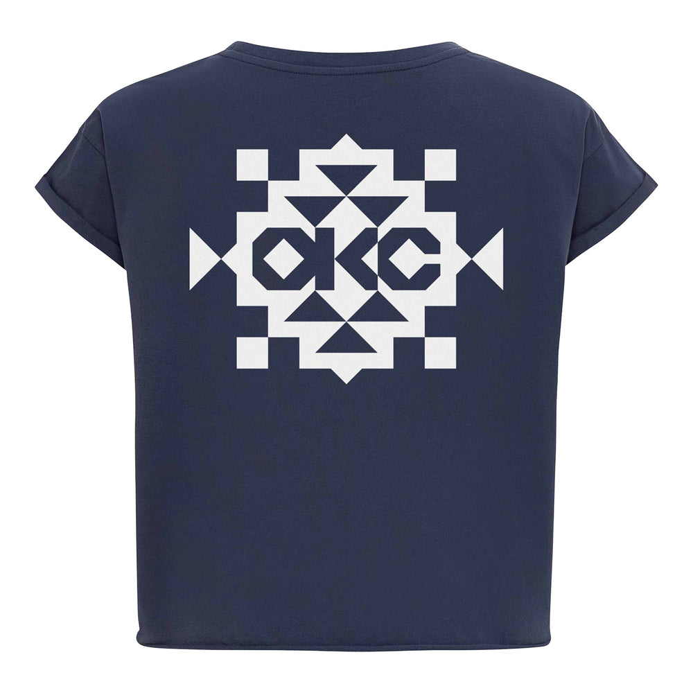 Ladies Oklahoma City Thunder Sportiqe Alana Noma T-Shirt in Blue - Back View