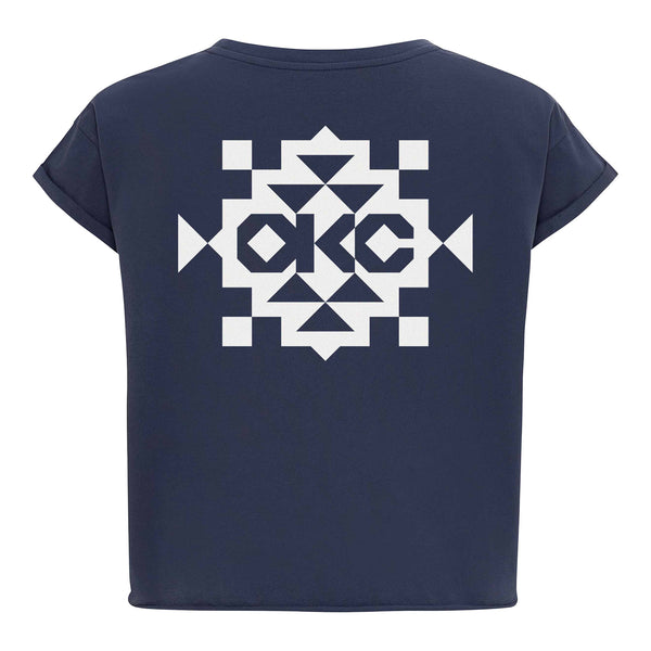 Ladies Oklahoma City Thunder Sportiqe Alana Noma T-Shirt in Blue - Back View