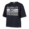 Women's Oklahoma City Thunder Go Team Boxy T-Shirt in Black - Front View