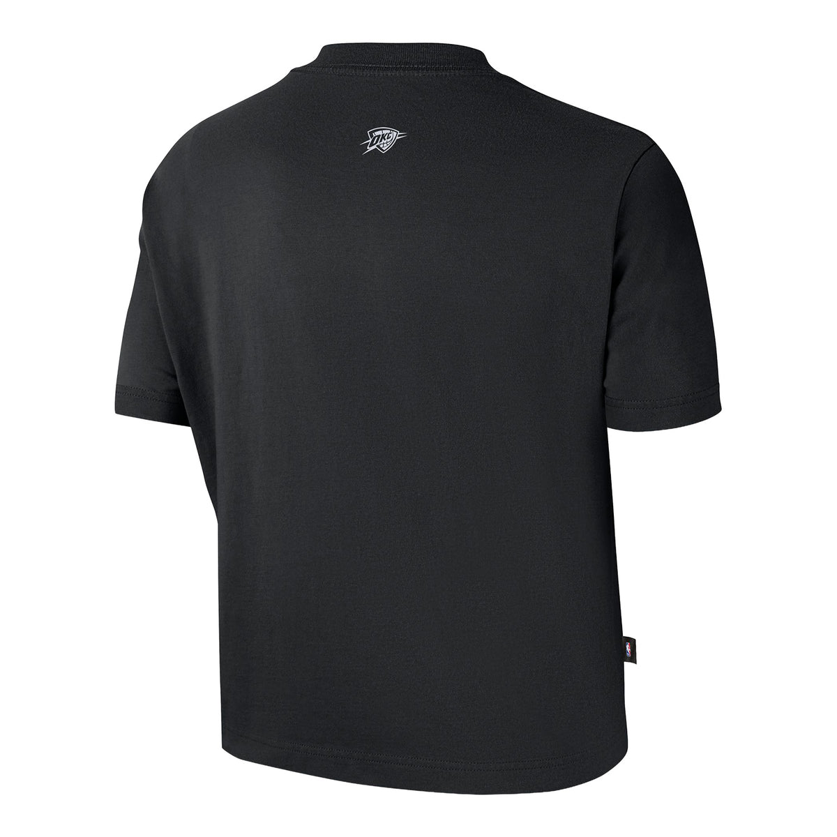 Women's OKC Thunder Nike 2026-27 Icon Practice T-Shirt in Black - Back View