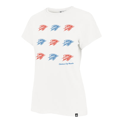 Ladies OKC Thunder 47 Brand Wild Dreams T-Shirt in white - Front View
