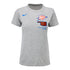 OKC THUNDER LADIES CITY EDITION T-SHIRT IN GREY - FRONT VIEW