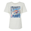 LADIES OKLAHOMA CITY THUNDER 2025 PLAYOFFS VINTAGE T-SHIRT