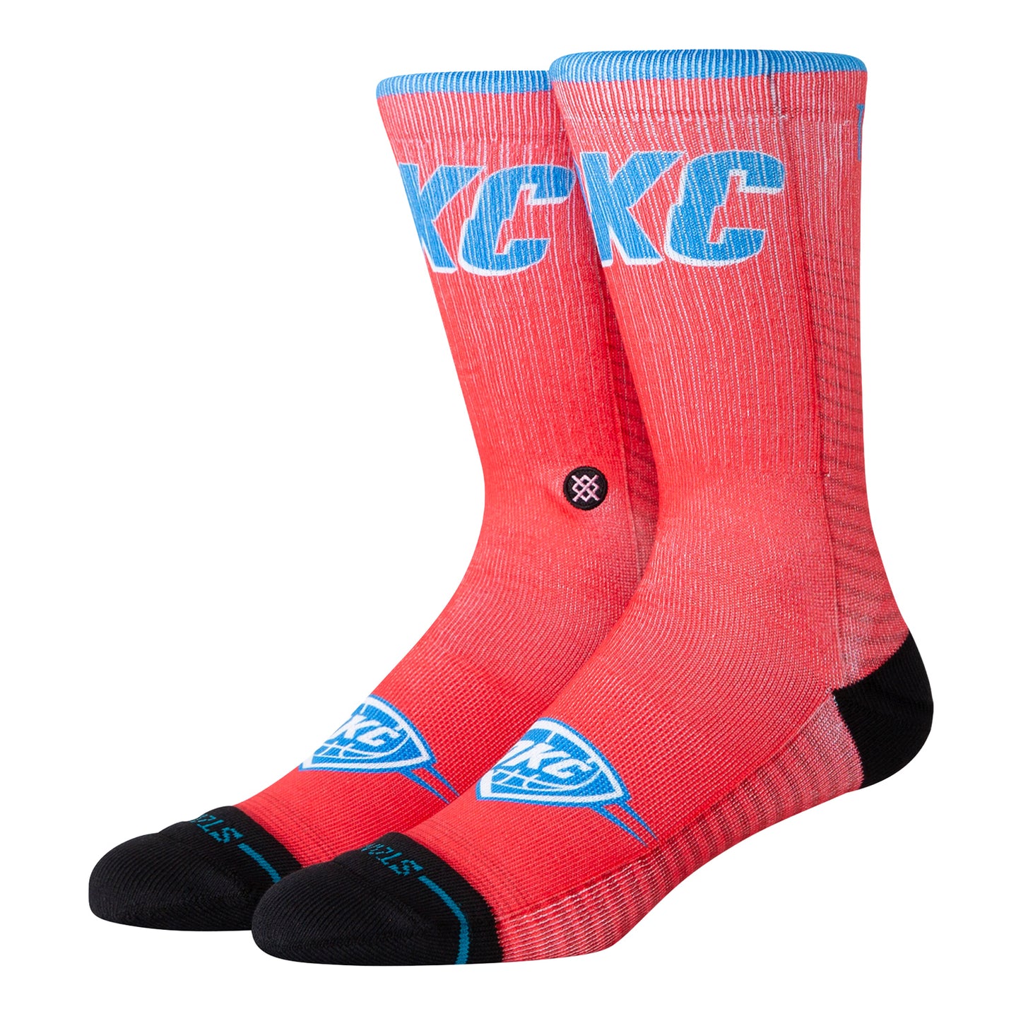 OKLAHOMA CITY THUNDER STATEMENT SOCKS in Orange - Front View