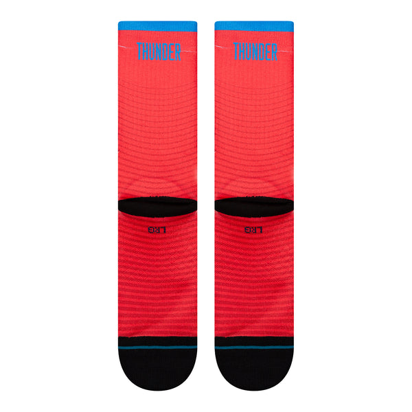 OKLAHOMA CITY THUNDER STATEMENT SOCKS in Orange - Back View