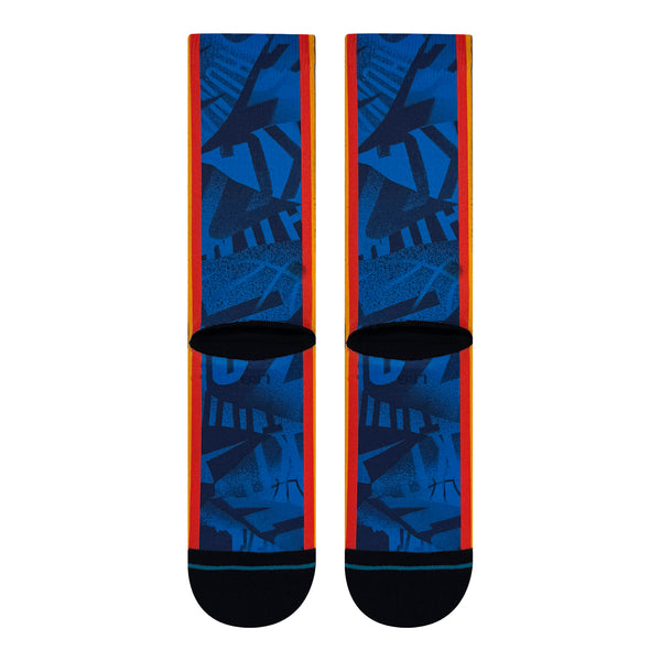 2024-25 OKLAHOMA CITY THUNDER CITY EDITION SOCKS - Back View