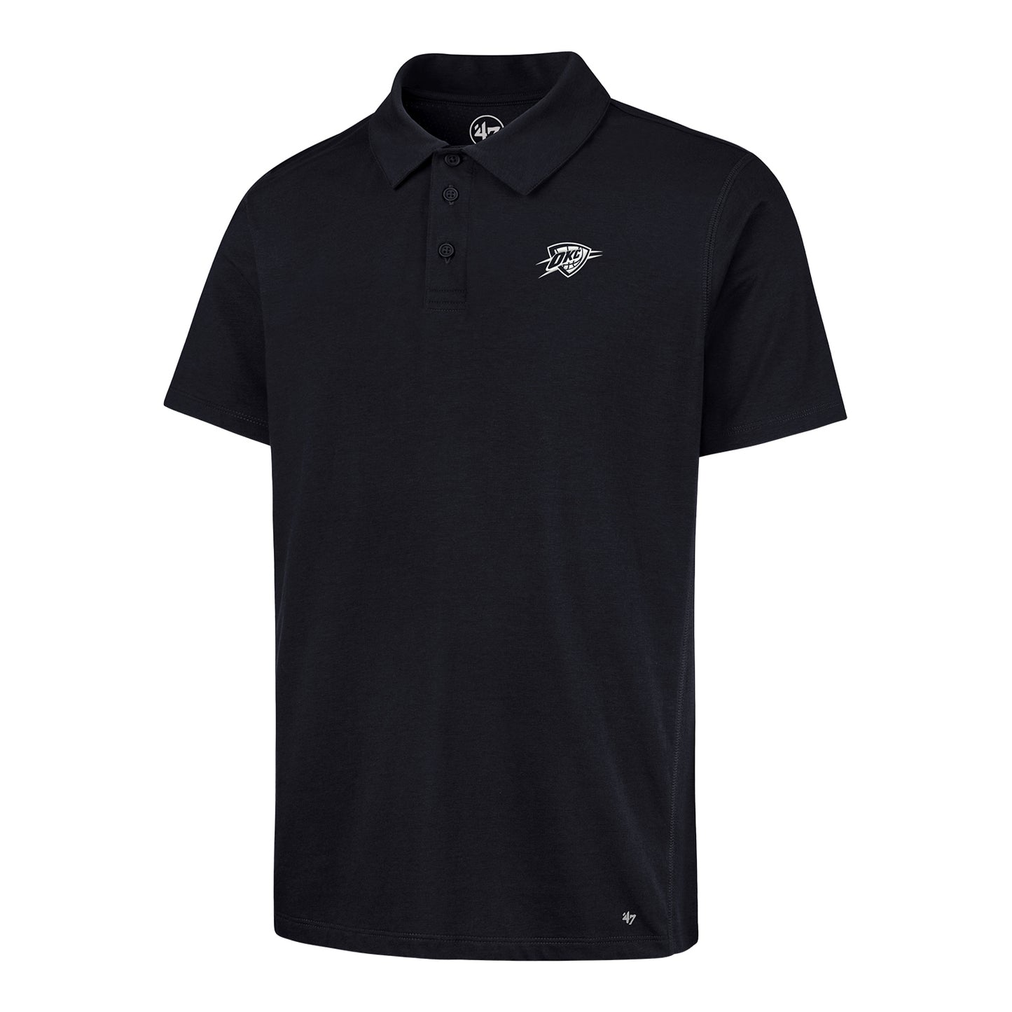OKC Thunder 47 Brand Imprint Forward Polo in Navy - Front View