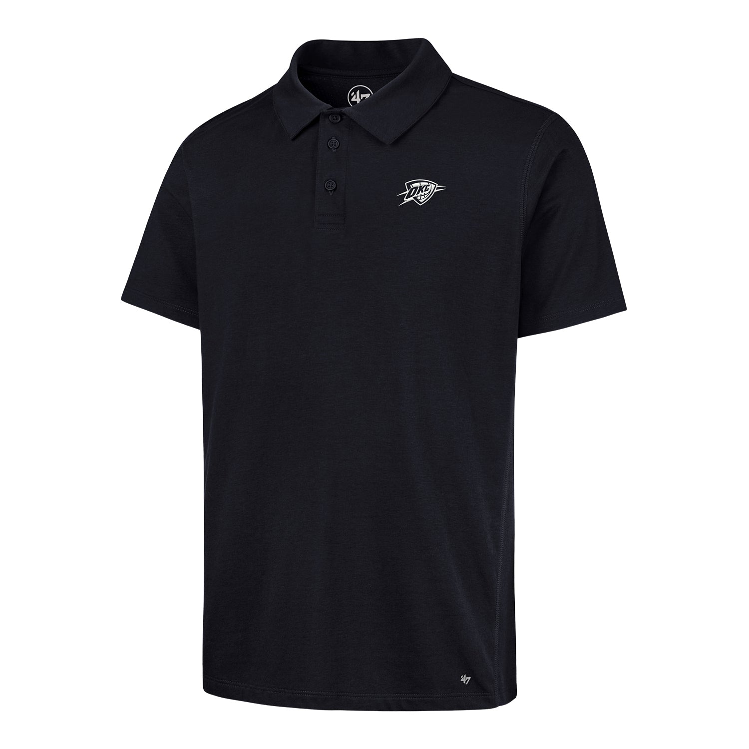 OKC Thunder 47 Brand Imprint Forward Polo in Navy - Front View
