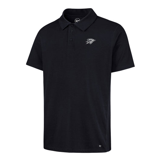 OKC Thunder 47 Brand Imprint Forward Polo in Navy - Front View