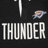 OKC THUNDER PRO STANDARD MODERN ORIGINALS RUGBY POLO IN BLACK - THUNDER PATCH VIEW