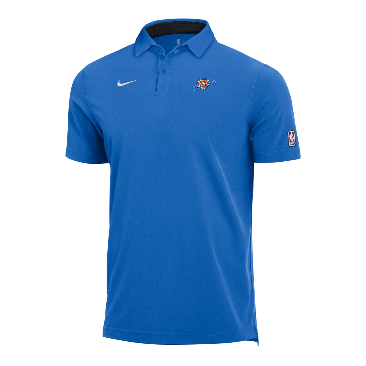 OKC Thunder Nike Staff Blue Polo - Front View