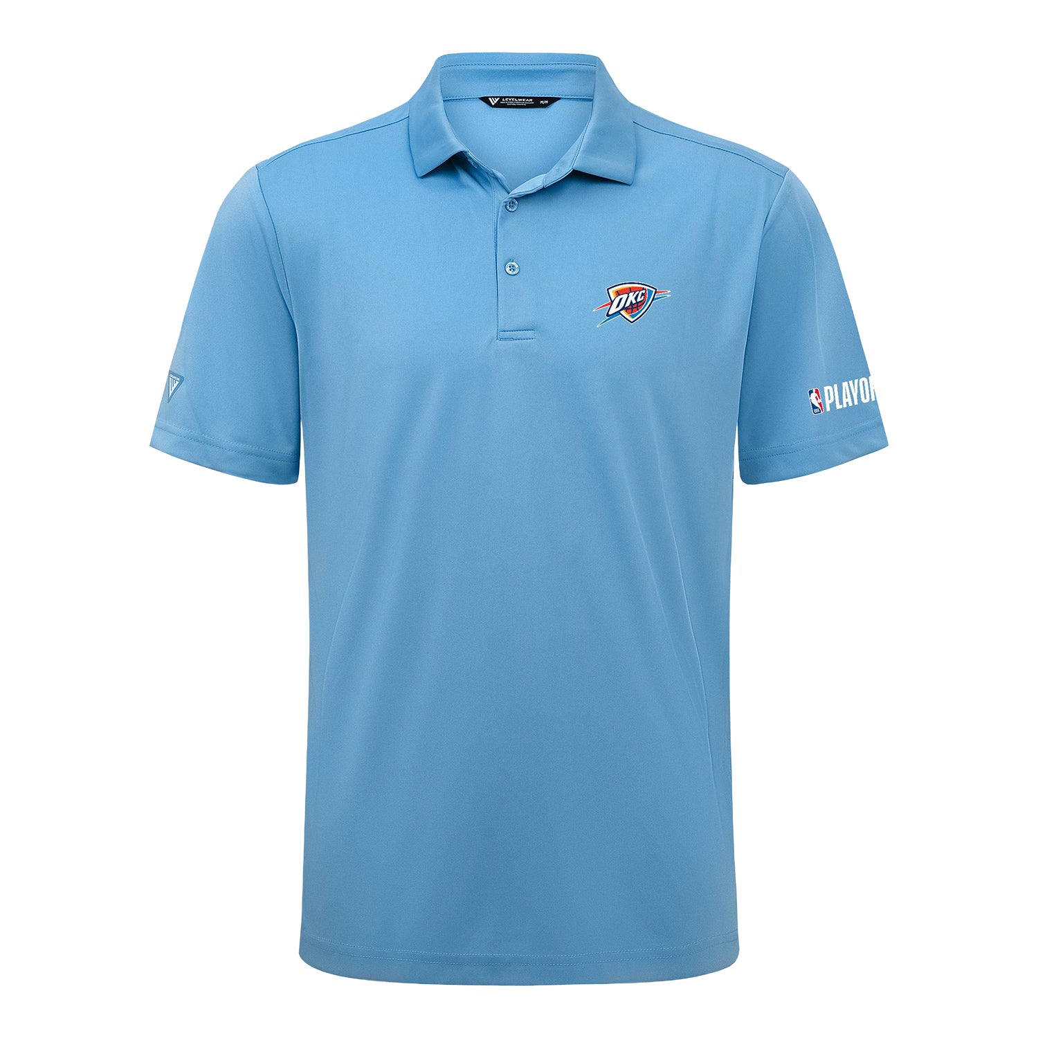 OKC Thunder Levelwear 2026 Playoffs Original Ice Polo in Blue - Front View