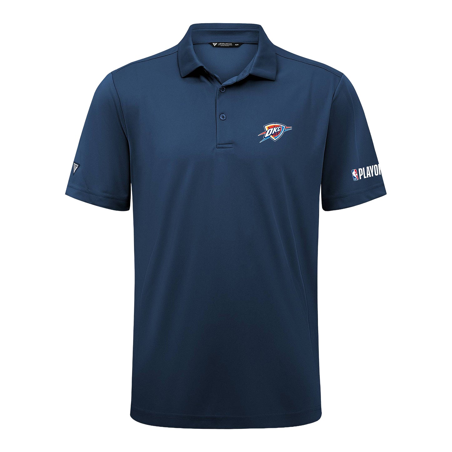 OKC Thunder Levelwear 2026 Playoffs Original Navy Polo - Front View
