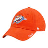 47 BRAND THUNDER MIATA CLEAN UP WOMEN'S HAT IN ORANGE - ANGLED LEFT SIDE VIEW