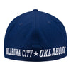 NEW ERA THUNDER HOMETOWN HIT FITTED HAT IN BLUE - BACK VIEW
