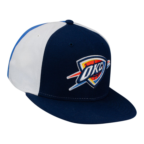 NEW ERA THUNDER Y2K PINWHEEL FITTED HAT IN BLUE & WHITE - ANGLED RIGHT SIDE VIEW