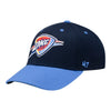 OKC THUNDER KICKOFF CONTENDER HAT IN BLUE - FRONT LEFT VIEW