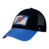 THUNDER FLAGSTONE HAT in black and blue - front view