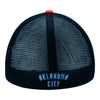 47 BRAND THUNDER TAYLOR TWO TONE HAT In Blue and Orange - Back View