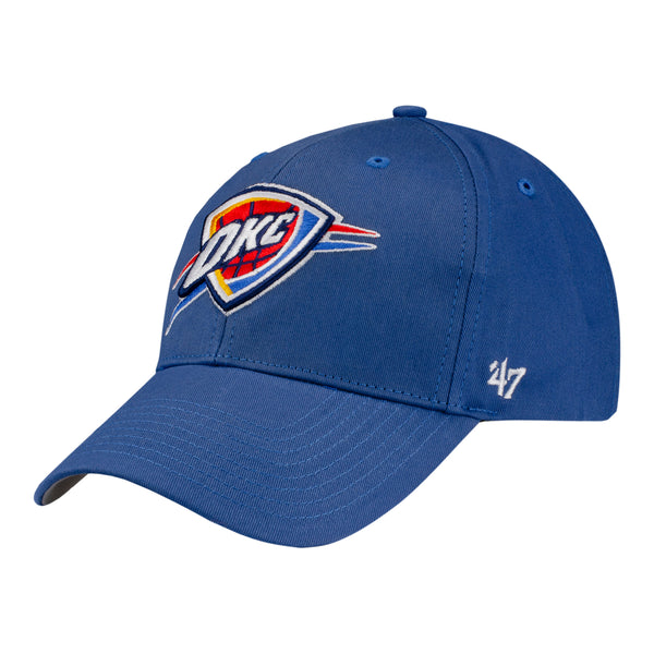 THUNDER FOUNDATION HAT IN BLUE - ANGLED LEFT SIDE VIEW