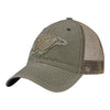 THUNDER BURNSTEAD CLOSER SNAPBACK HAT in green - front view