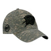47 BRAND THUNDER CAMO CLEAN UP HAT in green camo with black logo - side view