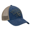 THUNDER OUTLAND ARCH MVP HAT IN BLUE & TAN - ANGLED RIGHT SIDE VIEW
