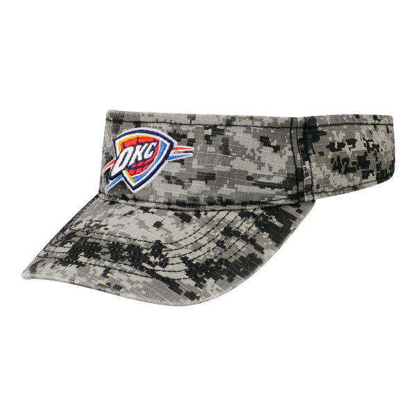 OKC THUNDER MENS HEMLEY HAT IN CAMOUFLAGE - FRONT LEFT VIEW
