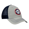 47 BRAND PORTER CLEAN UP HAT IN GREY & BLUE - ANGLED RIGHT SIDE VIEW