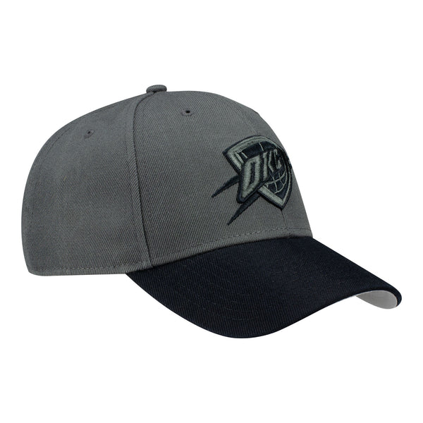 OKC THUNDER TWO TONE MVP HAT IN GREY - FRONT RIGHT VIEW