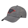OKC THUNDER MENS FURY CLEAN UPHAT IN GREY - FRONT LEFT VIEW