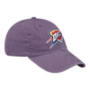 OKC THUNDER IRIS CLEAN UP HAT IN PURPLE - FRONT RIGHT VIEW