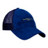 THUNDER BLACK LABEL TRUCKER HAT in blue, side view