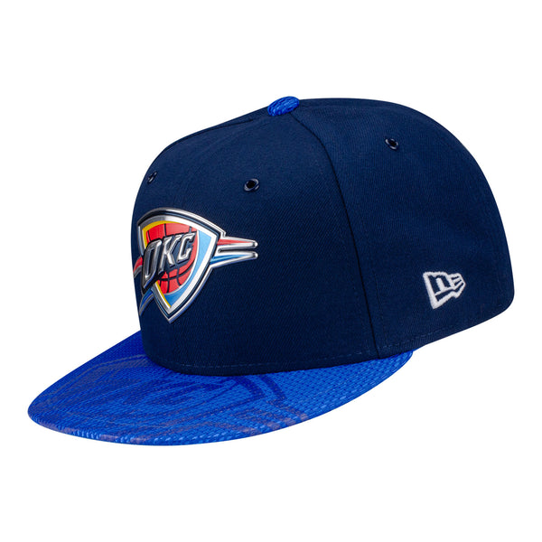 THUNDER ALL STAR SNAPBACK HAT IN BLUE - ANGLED LEFT SIDE VIEW