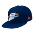 NEW ERA OKC THUNDER SNAPBACK HAT in blue - front view
