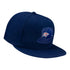 NEW ERA THUNDER CAPS ON CAPS HAT in blue - side view